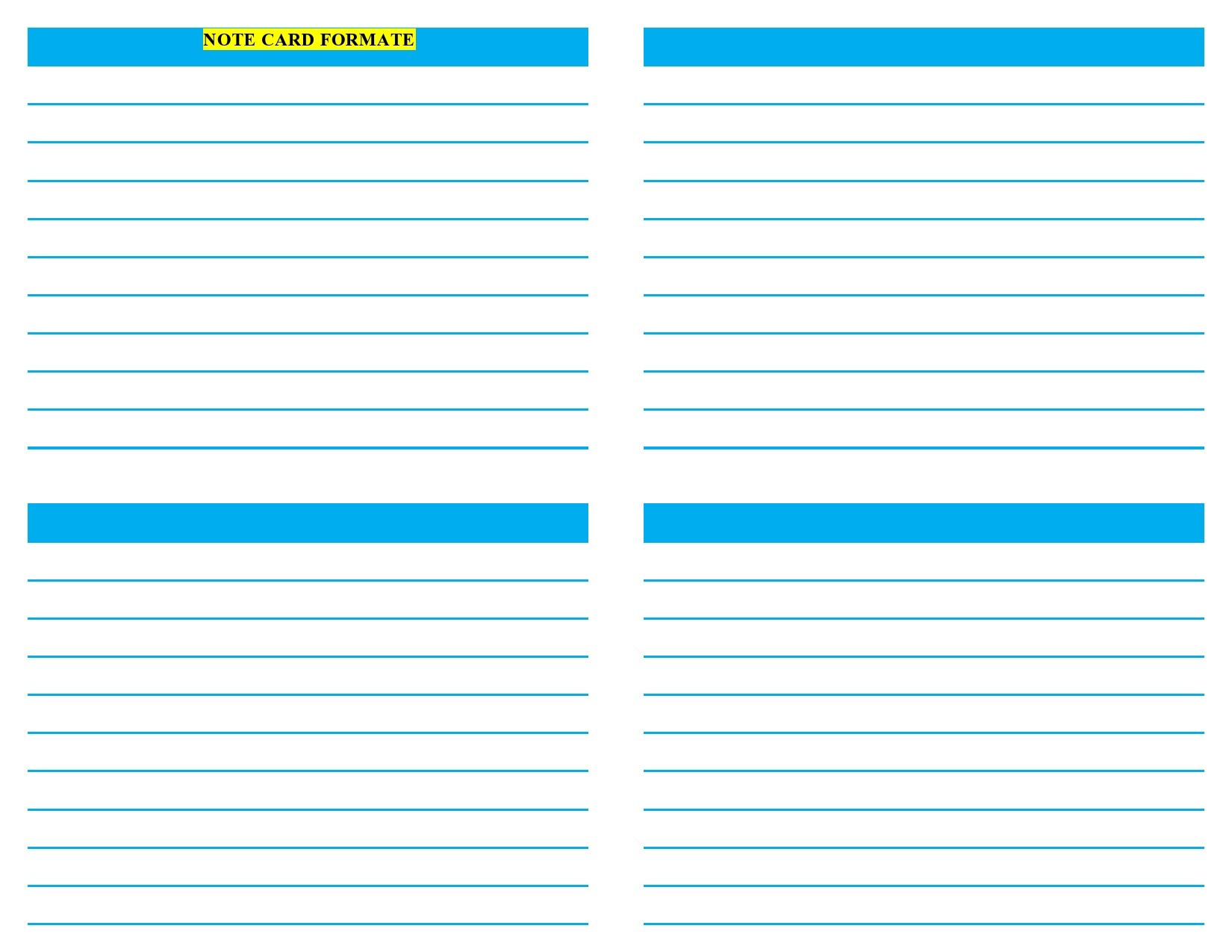 39 Simple Note Card Templates &amp;amp; Designs ᐅ Templatelab throughout Free Printable Note Cards Template