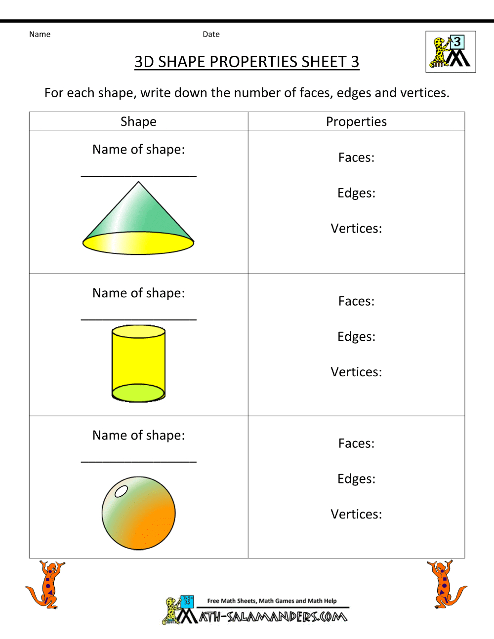 3Rd Grade Geometry Worksheets intended for Free Printable Geometry Worksheets For 3Rd Grade