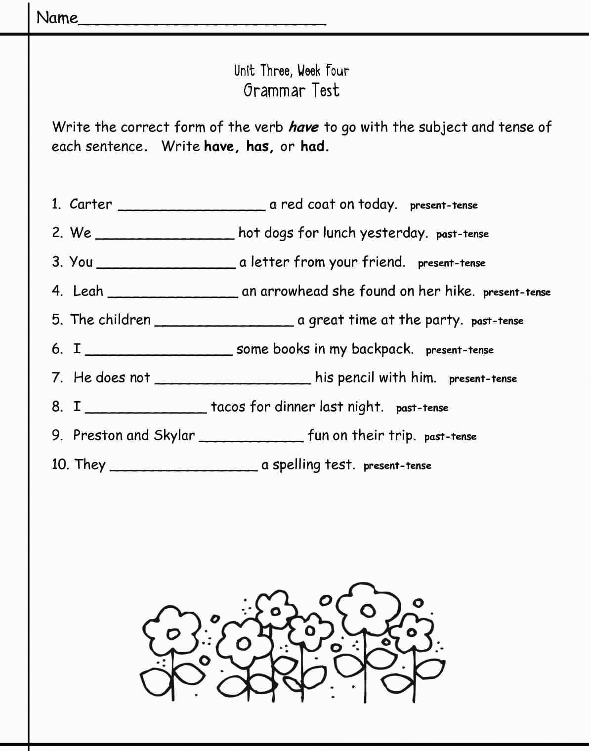 3Rd Grade Worksheets - Best Coloring Pages For Kids - Worksheets inside Free Printable Third Grade Grammar Worksheets