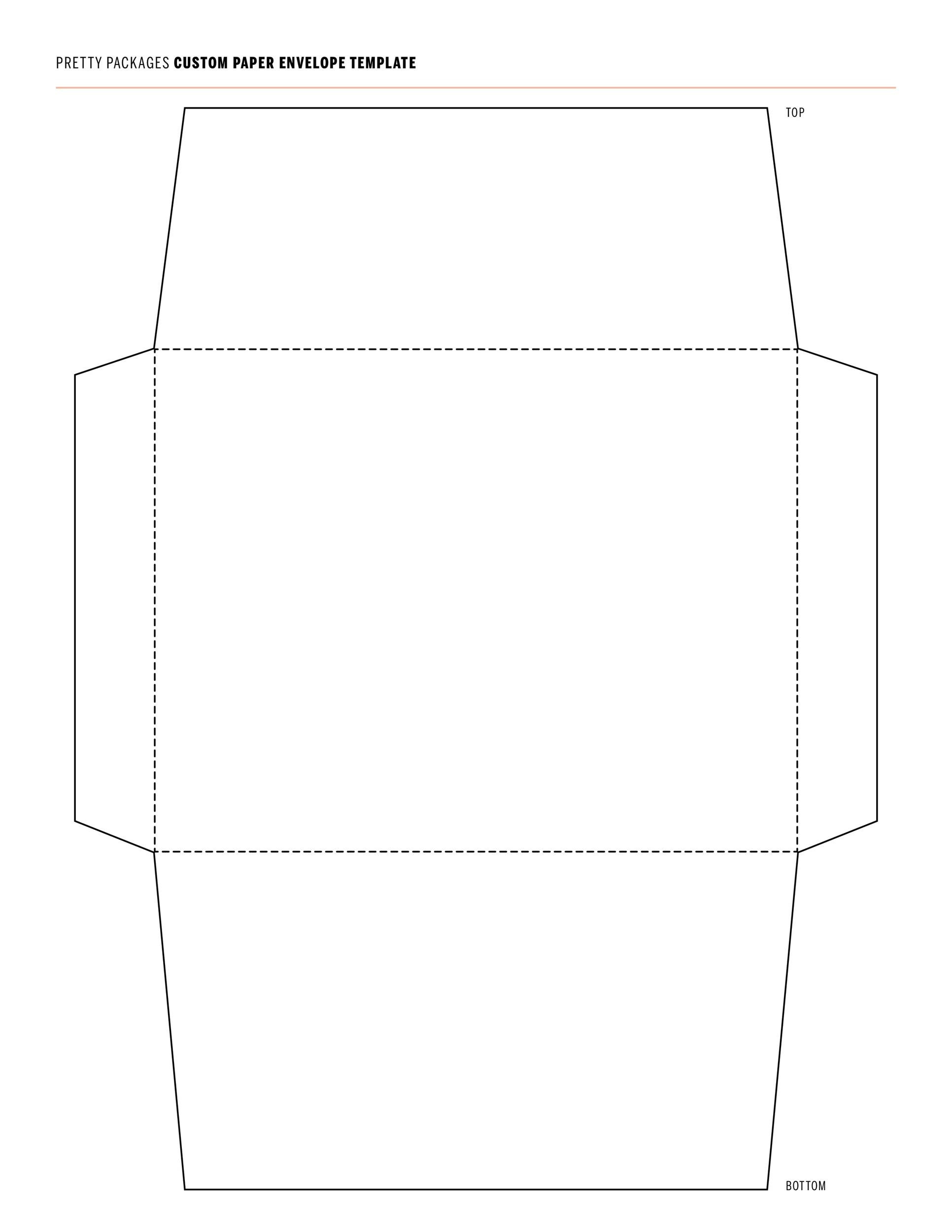 40+ Free Envelope Templates (Word + Pdf) ᐅ Templatelab in Free Printable Greeting Card Envelope Template
