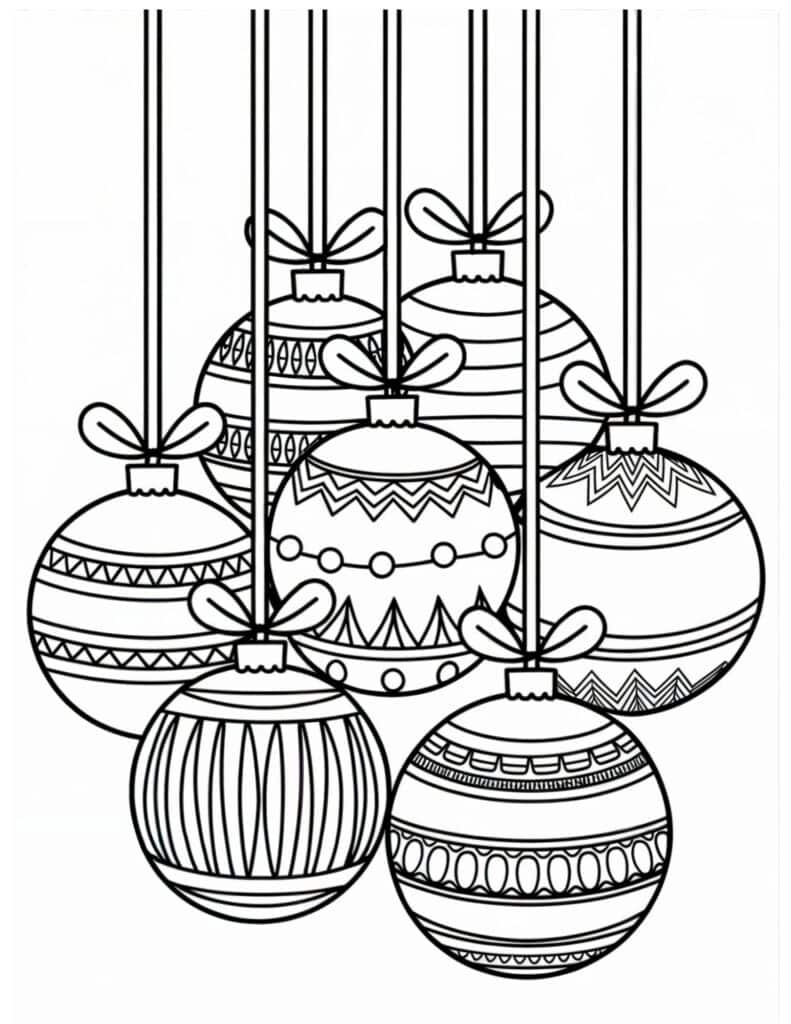 40 Free Printable Christmas Ornament Coloring Pages For Kids with Free Printable Christmas Tree Ornaments To Color