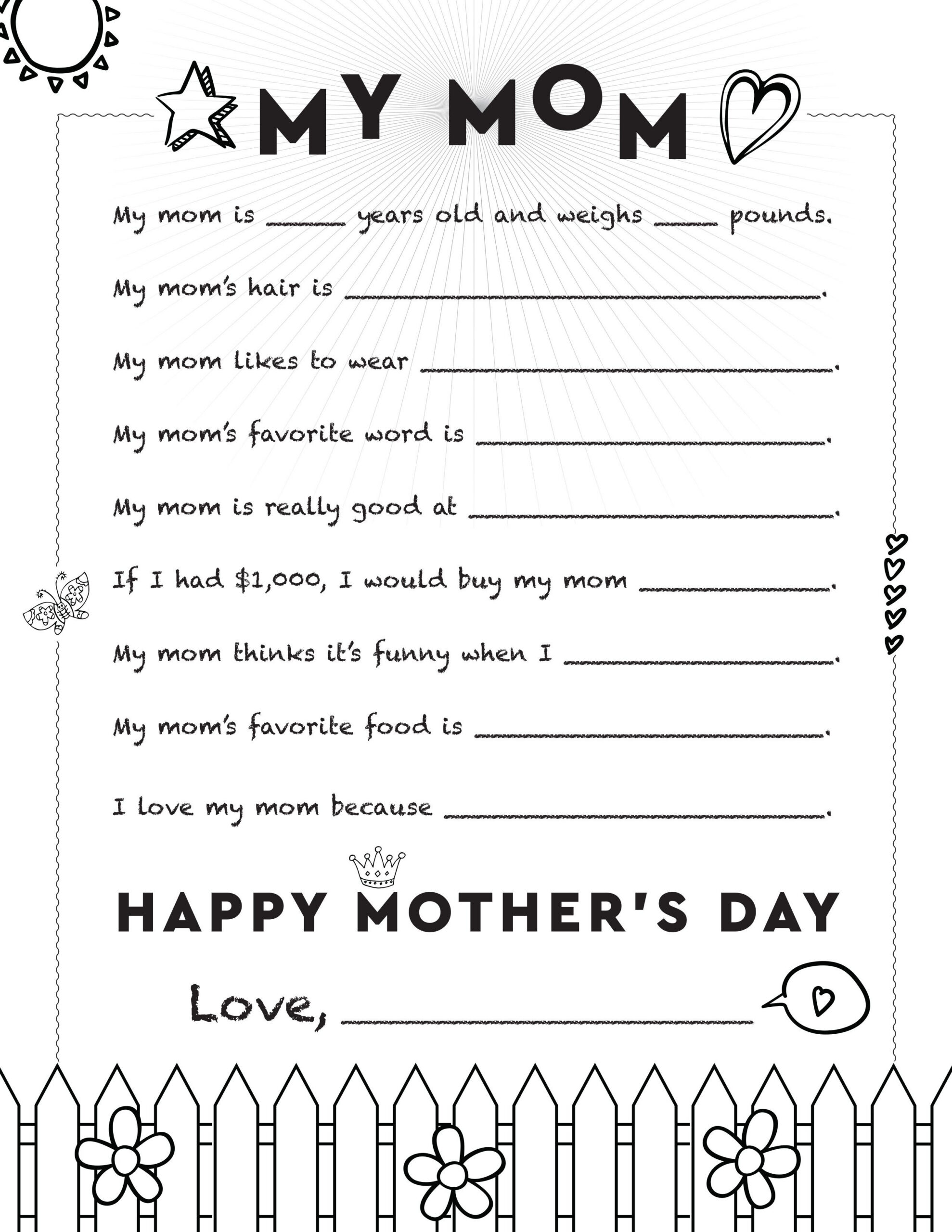 40 Free Printable Mothers Day Cards For 2024 - Worksheets Library throughout Free Mother&amp;#039;S Day Printables