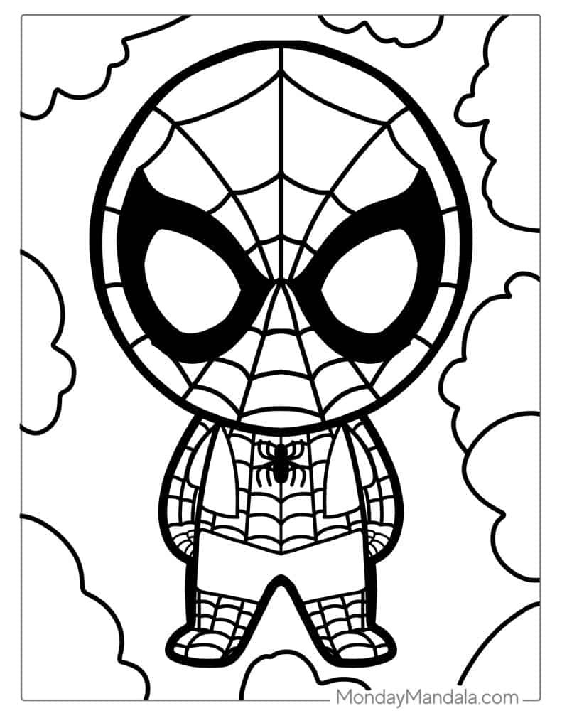 40 Spider-Man Coloring Pages (Free Pdf Printables) intended for Free Printable Spiderman Pictures