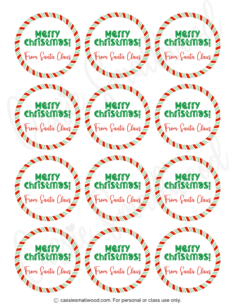 400+ Cutest Printable Christmas Tags (Free Pdf) - Cassie Smallwood inside Free Printable Holiday Labels