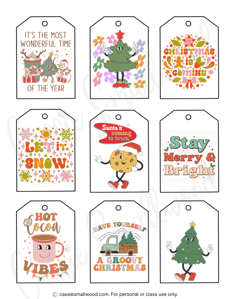 400+ Cutest Printable Christmas Tags (Free Pdf) - Cassie Smallwood with Free Printable Editable Christmas Gift Tags
