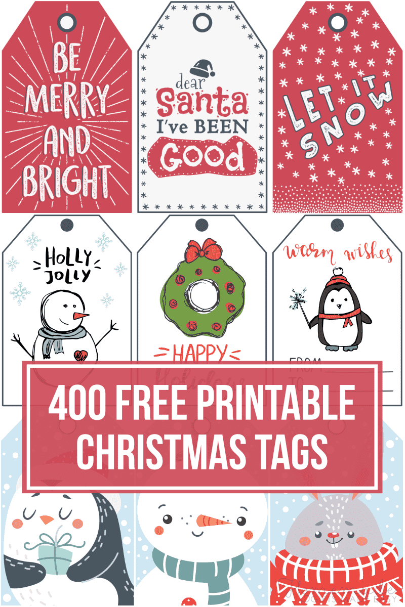 400+ Free Printable Christmas Tags For Your Holiday Gifts intended for Diy Christmas Gift Tags Free Printable