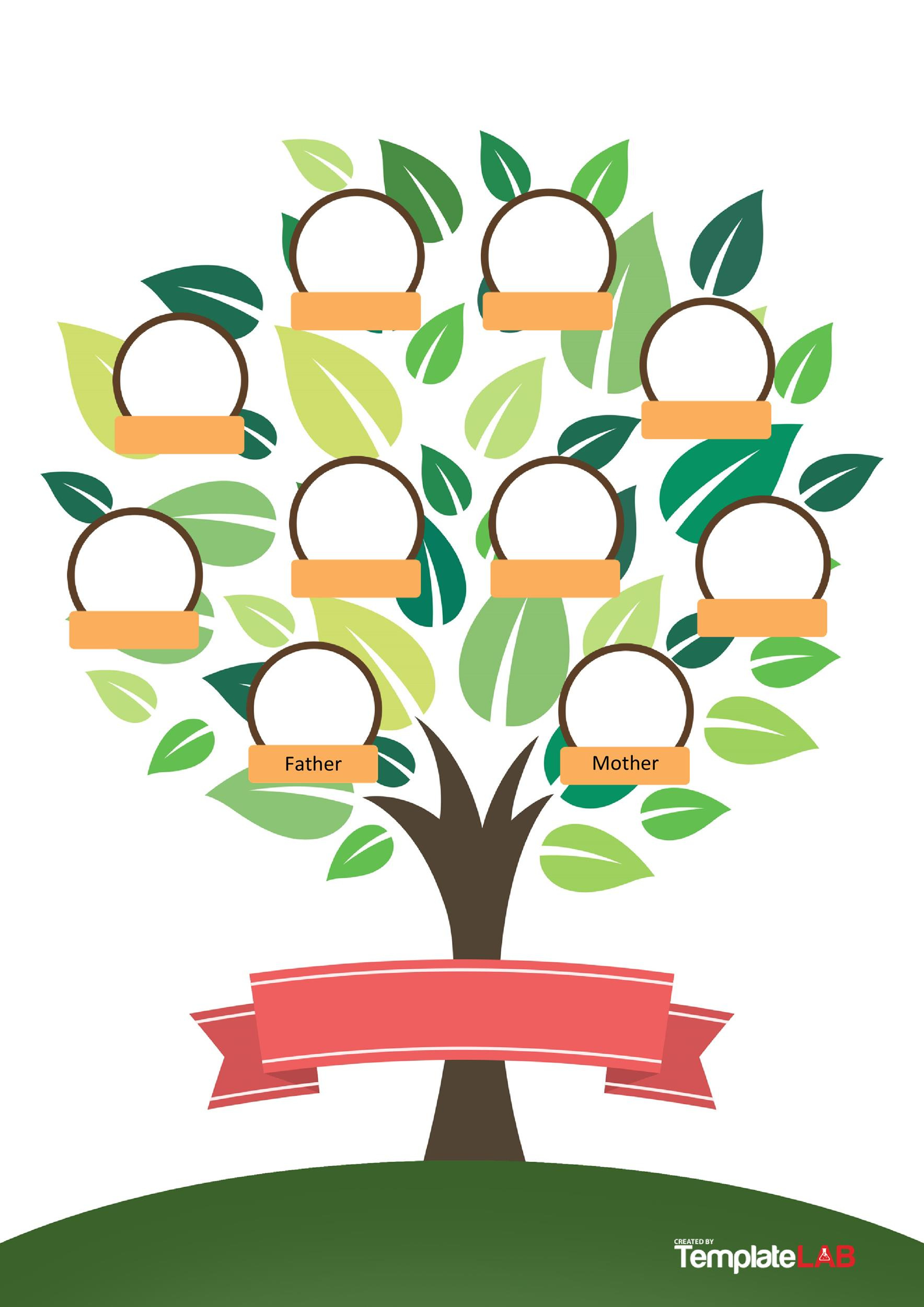41 Free Family Tree Templates (Word, Excel, Pdf, Powerpoint) with Free Printable Family Tree