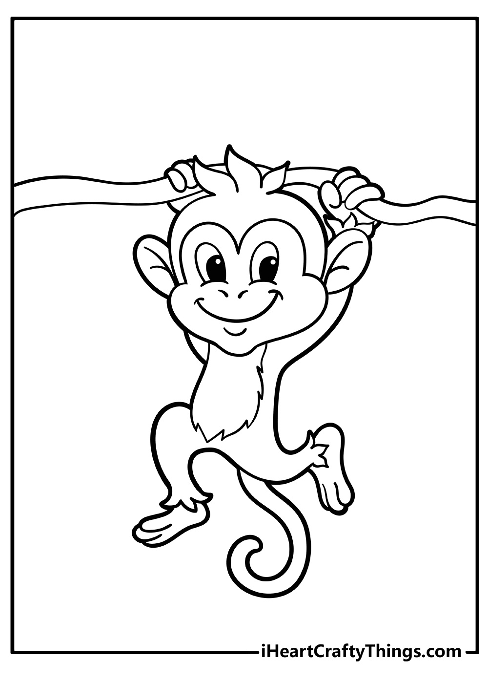 42 Monkey Coloring Pages (100% Free Printables) inside Free Printable Monkey Coloring Pages