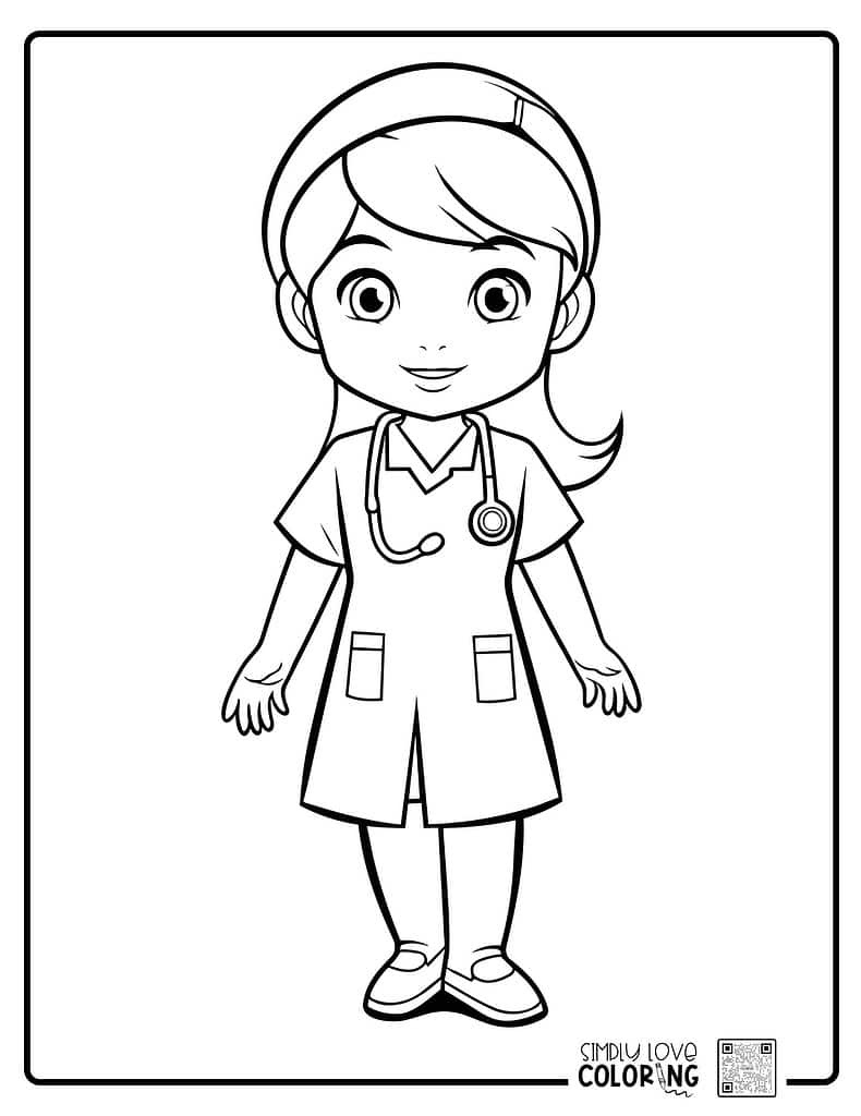 43 Medical Professionals Coloring Pages (Free Pdf Printables within Doctor Coloring Pages Free Printable