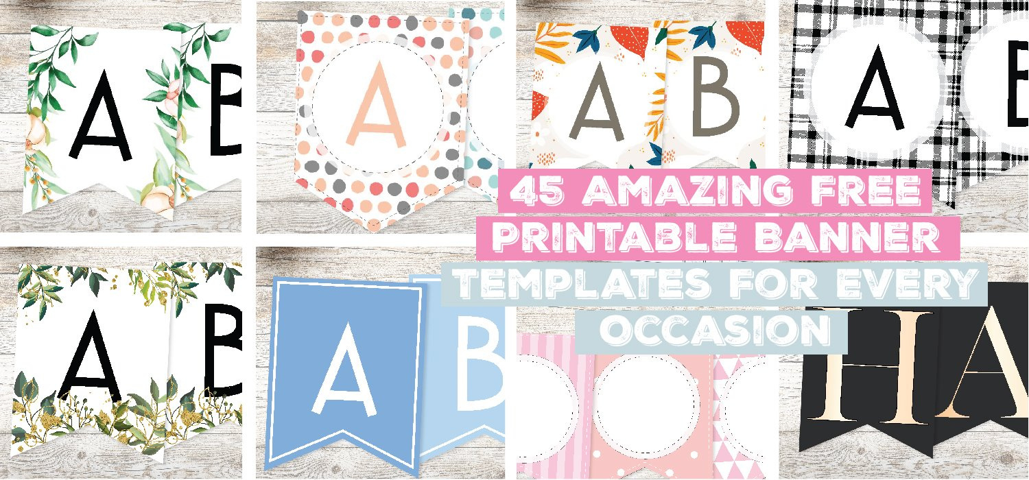 45 Amazing Free Printable Banner Templates For Every Occasion regarding Free Printable Banners