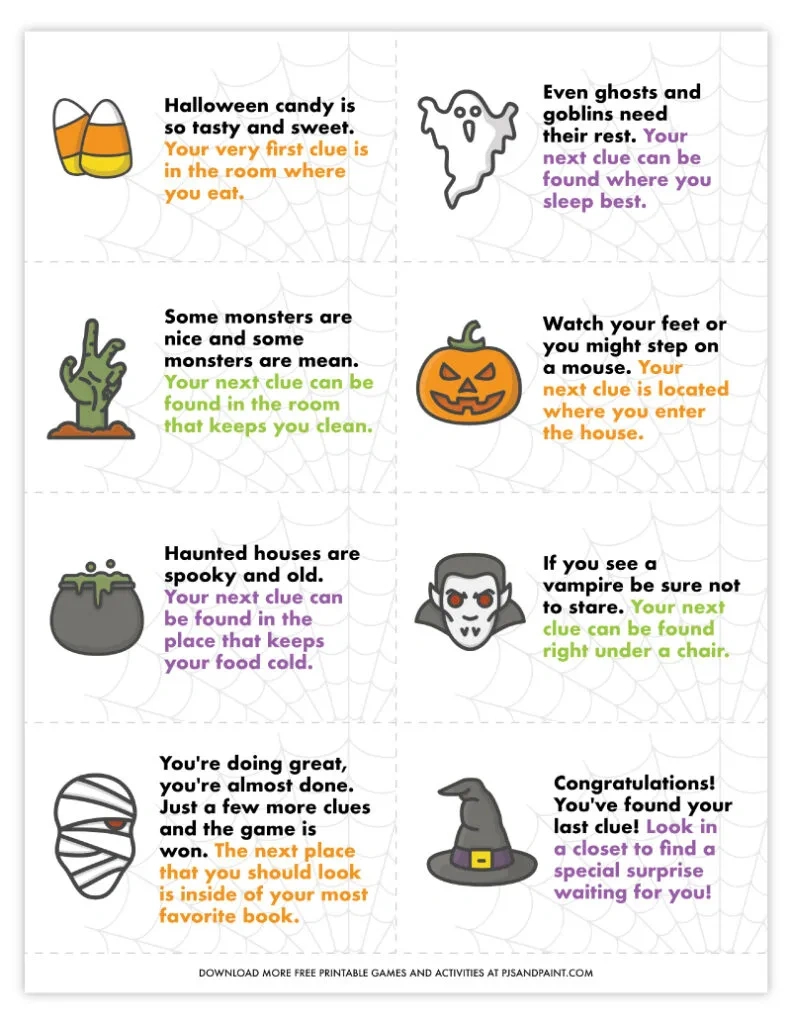 45 Free Printable Halloween Games And Activities - Pjs And Paint pertaining to Free Printable Halloween Games For Kids