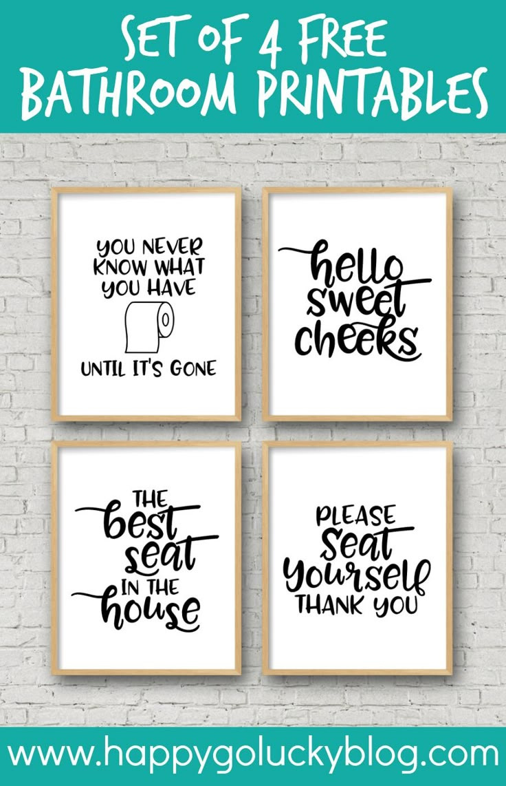 45 Funny Sayings For Bathroom Signs - The Crafty Blog Stalker with Free Printable Bathroom Signs