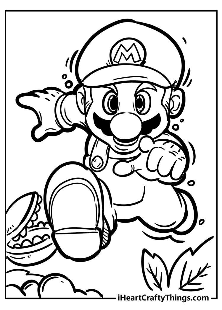 45 Super Mario Coloring Pages (100% Free Printables) with regard to Free Mario Printables