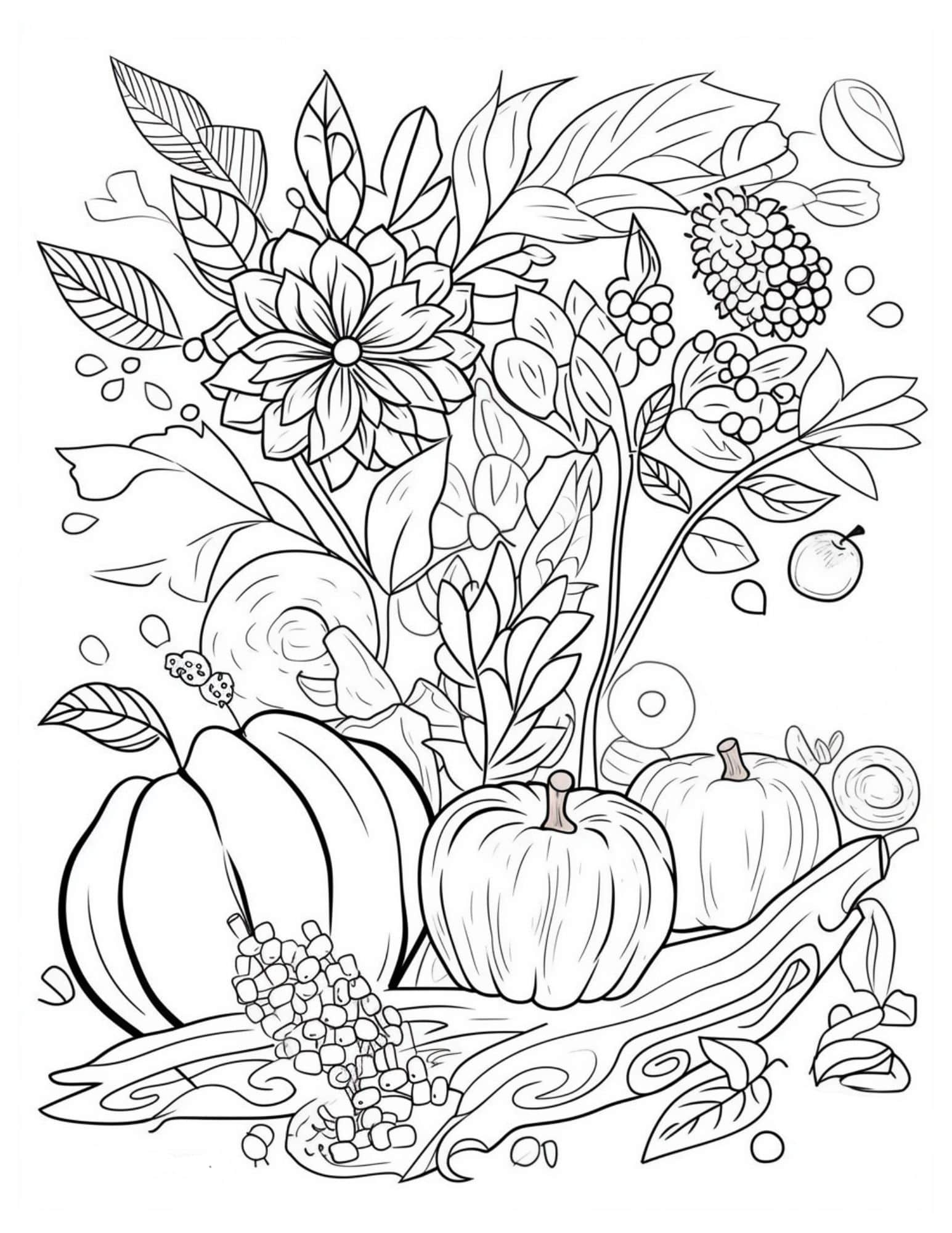 47 Fall Coloring Pages For Both Kids And Adults - Our Mindful Life for Free Printable Autumn Coloring Sheets
