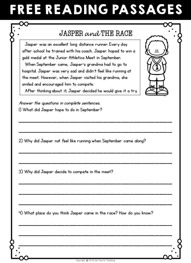 4Th Grade Worksheets Spelling | Free Reading Passages, Reading with Free Printable Stories For 4Th Graders
