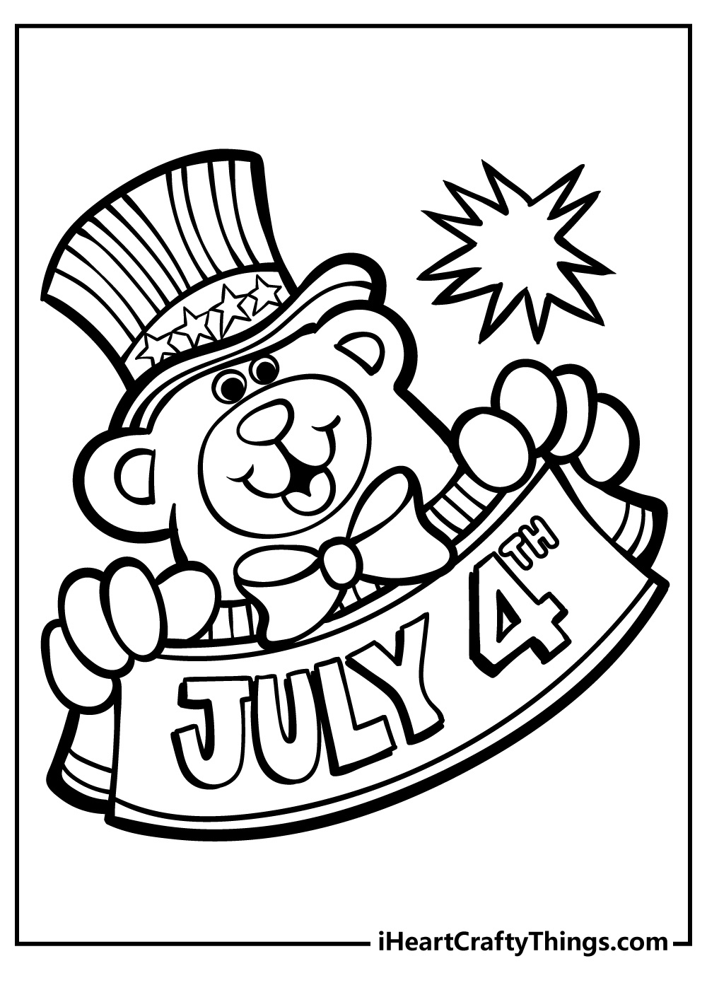 4Th Of July Coloring Pages (100% Free Printables) throughout Free Printable 4Th Of July Coloring Pages