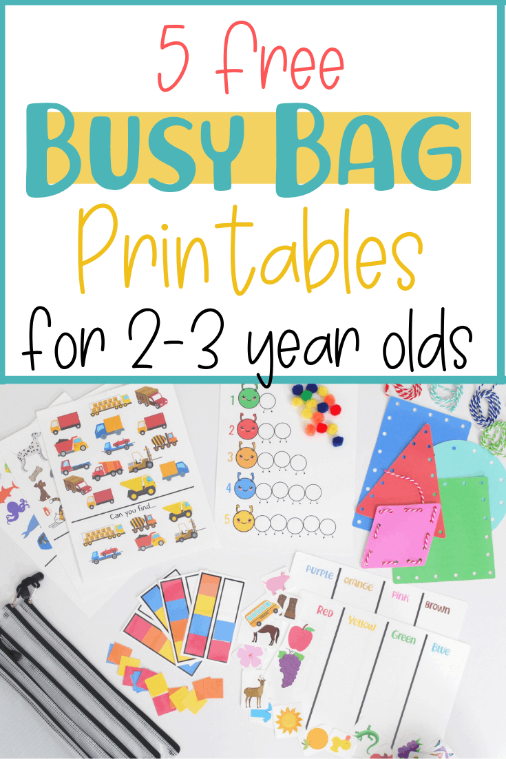 5 Free Busy Bag Printable Activities For Toddlers - Little pertaining to Toddler Learning Activities Printable Free