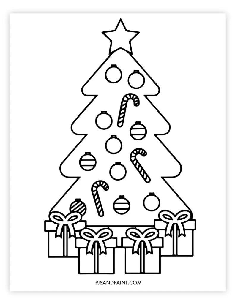5 Free Printable Christmas Coloring Pages For Kids - Pjs And Paint with regard to Free Printable Holiday Coloring Pages