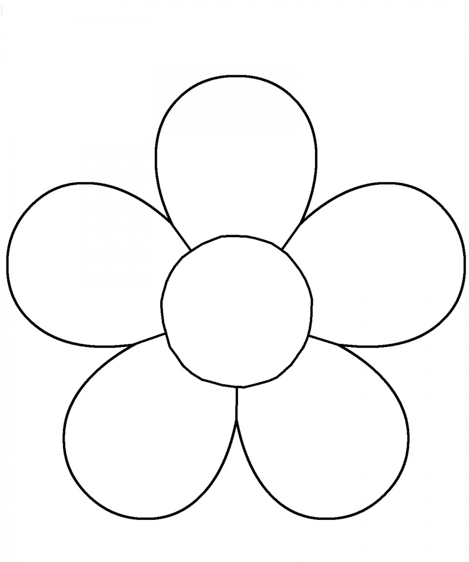5 Petal Flower Template Free Printable (80+ Images In Collection regarding 5 Petal Flower Template Free Printable