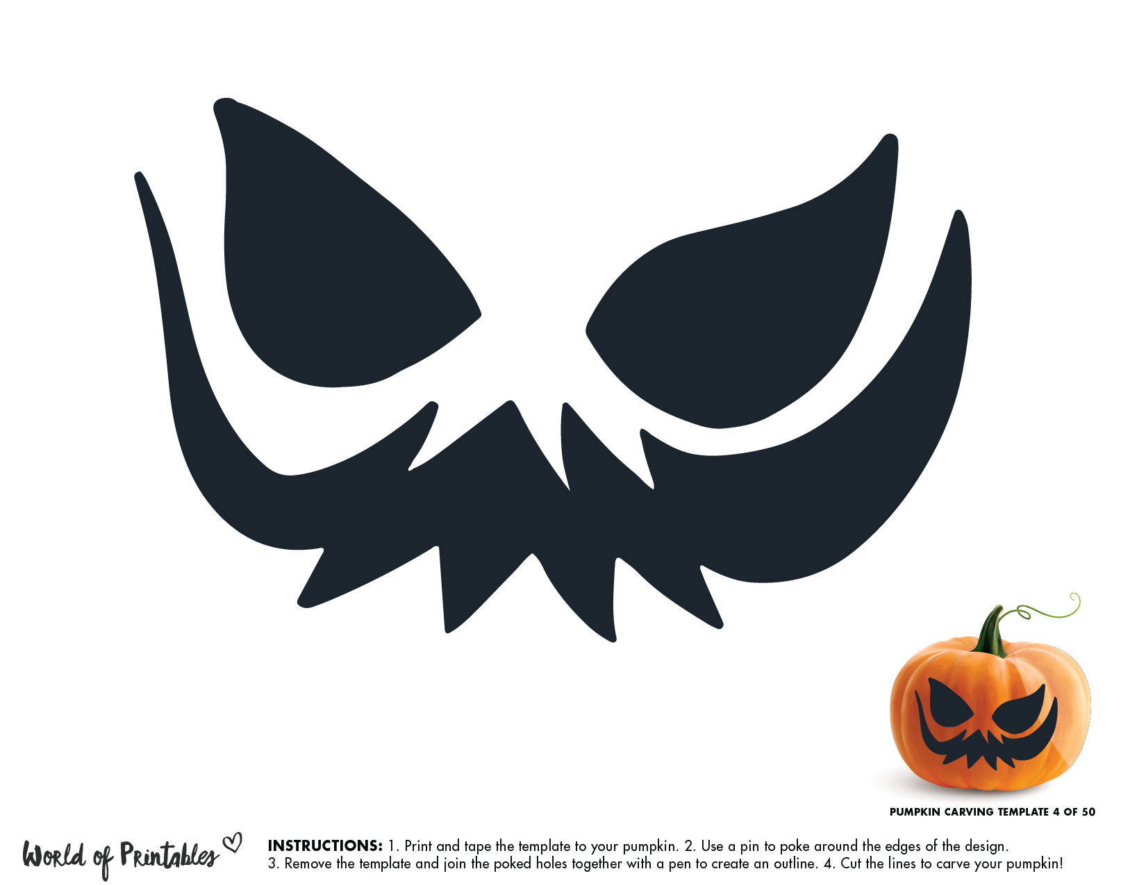 50 Easy Pumpkin Carving Stencils + The Ultimate Guide To Pumpkin within Free Online Pumpkin Carving Patterns Printable