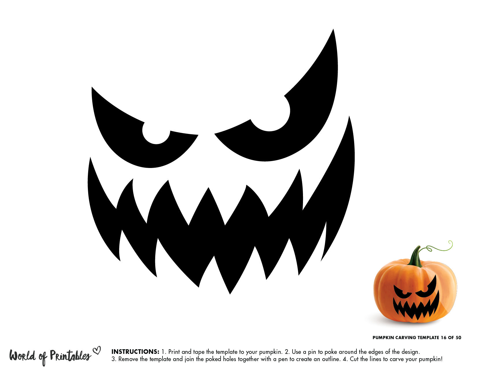 50 Easy Pumpkin Carving Stencils + The Ultimate Guide To Pumpkin within Free Printable Scary Pumpkin Patterns