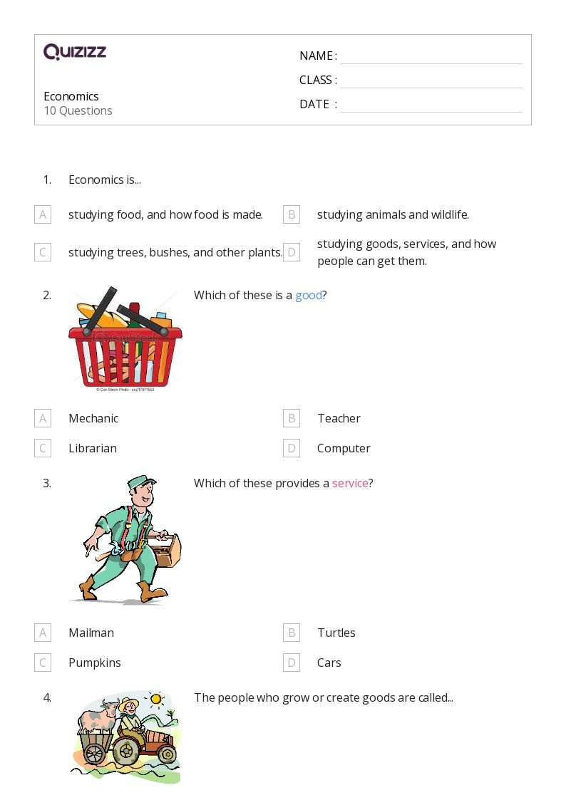 50+ Economics Worksheets For 2Nd Year On Quizizz | Free &Amp within Free Printable Economics Worksheets