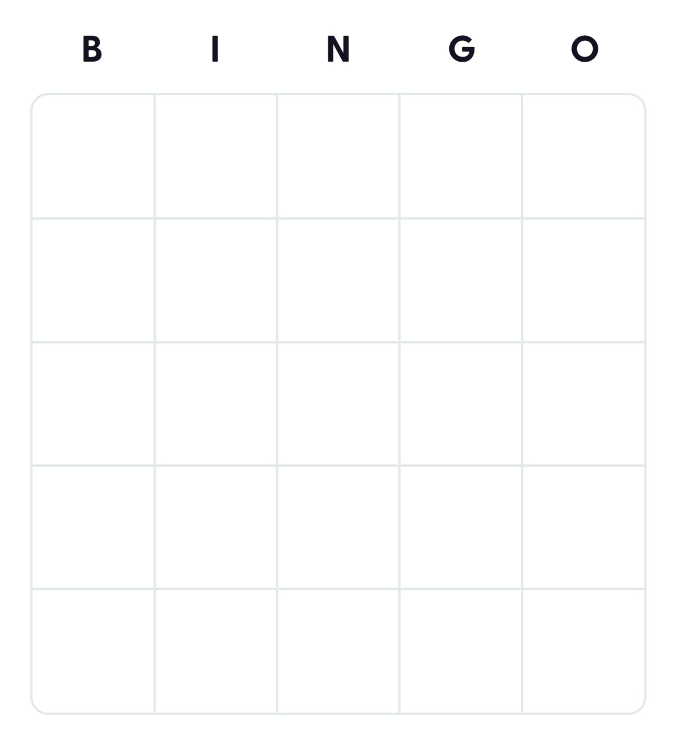 50+ Free Printable Blank Bingo Card Templates - Bingo Card Creator inside Free Printable Bingo Maker