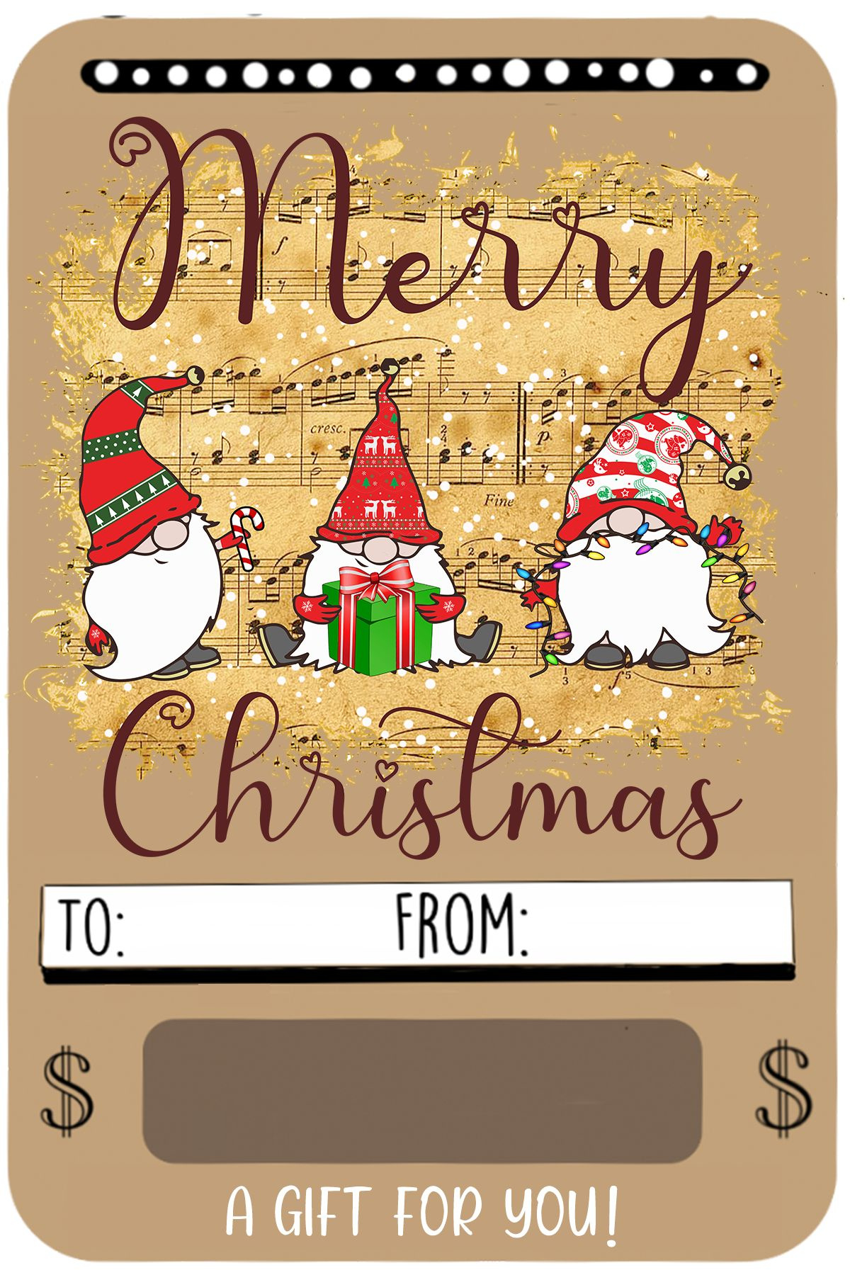 50 Free Printable Christmas Money Cards: Free Money Holders pertaining to Christmas Money Wallets Free Printable