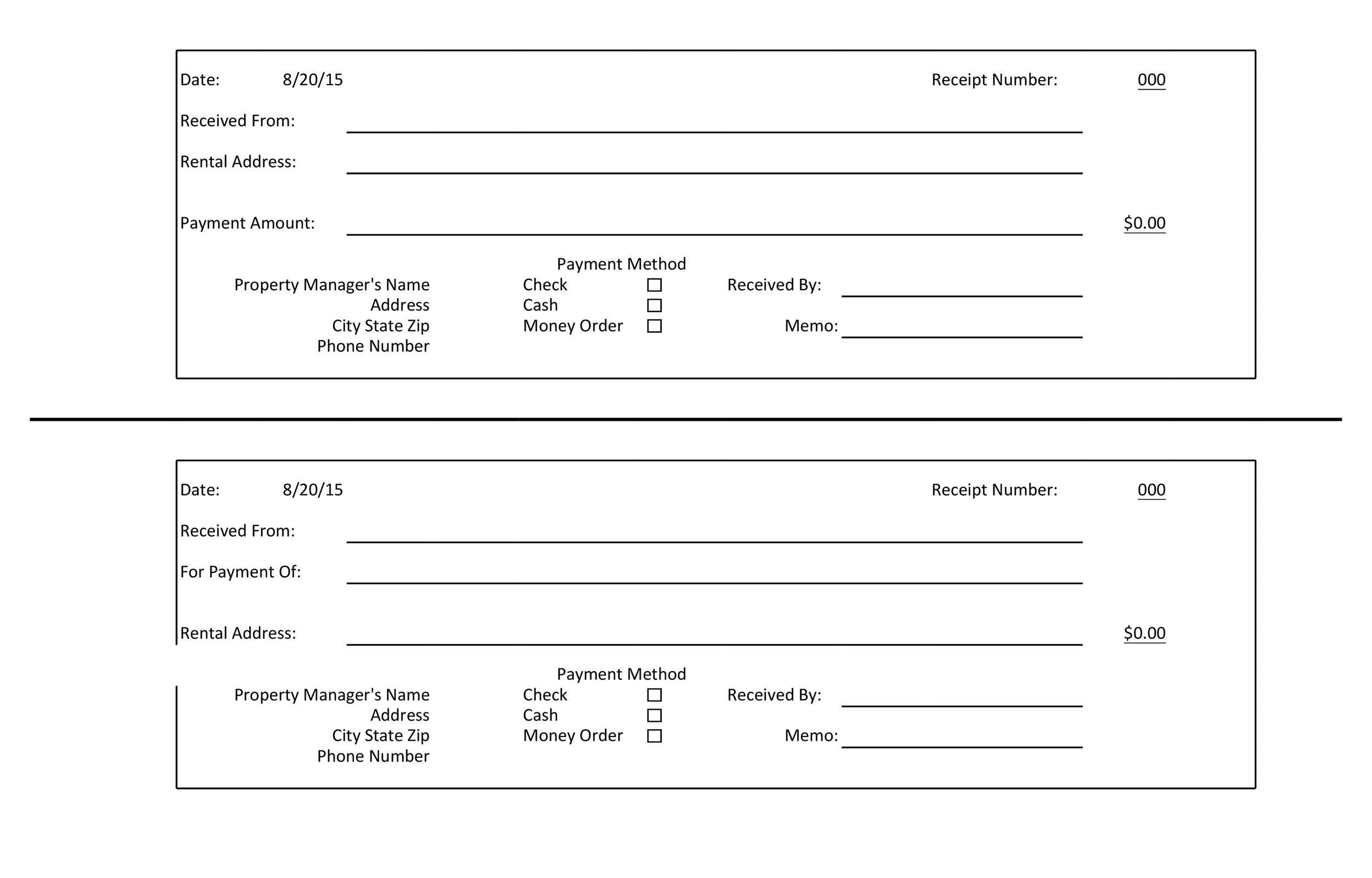 50+ Free Receipt Templates (Cash, Sales, Donation, Taxi) throughout Free Printable Receipts