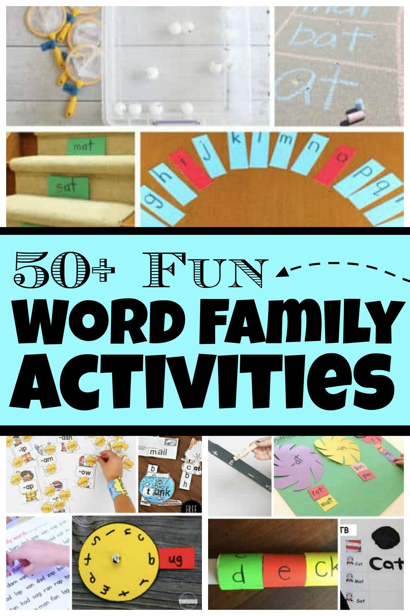 50+ Fun Word Family Games And Activities for Free Printable Word Family Games