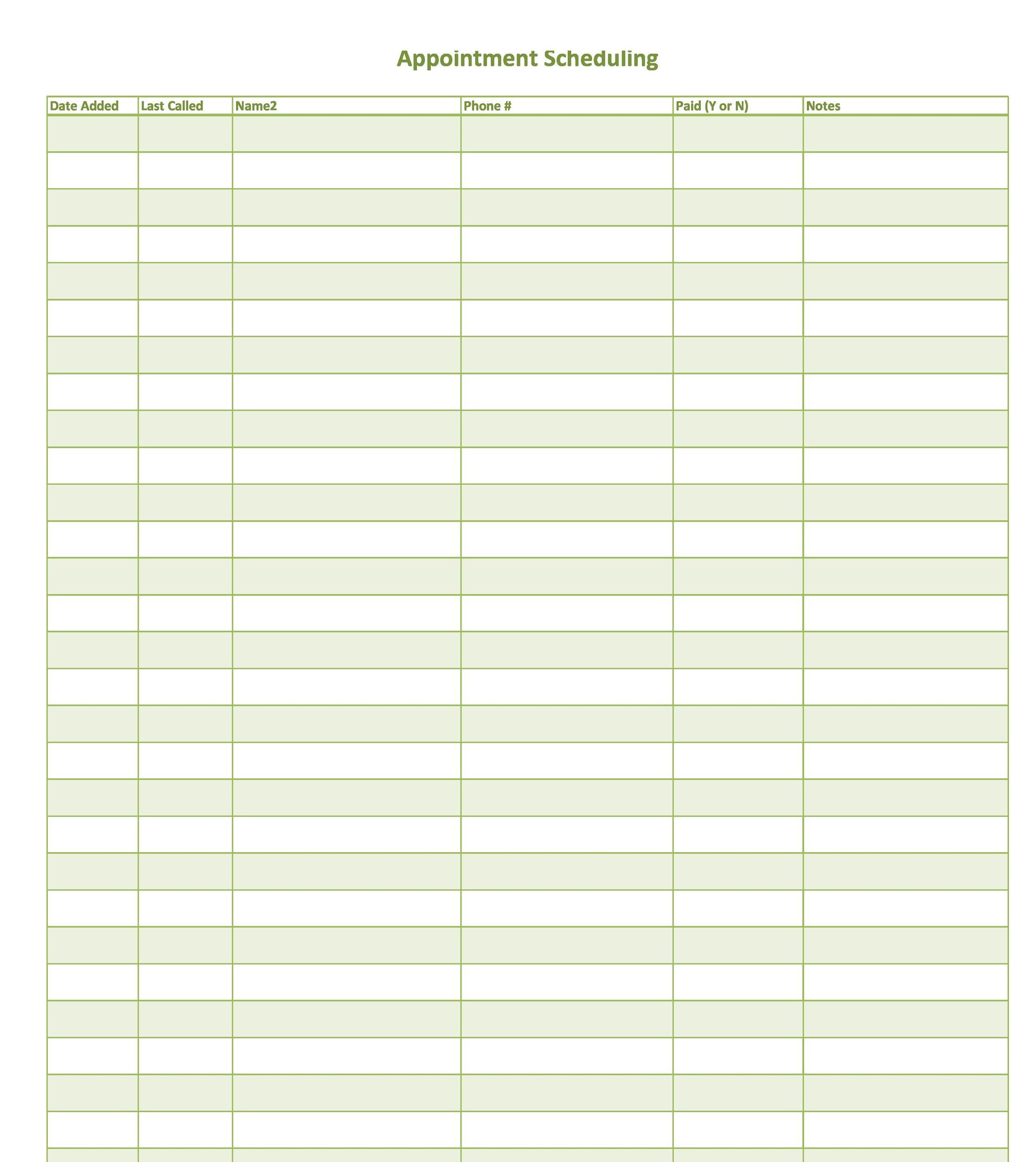 50+ Printable Appointment Schedule Templates [&amp;amp; Appointment Calendars] in Appointment Book Template Free Printable