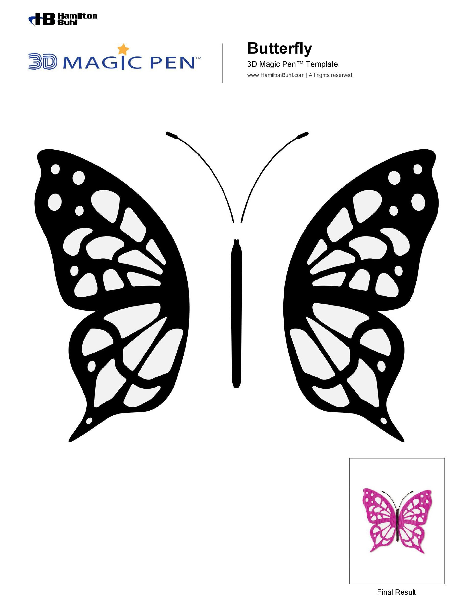 50 Printable & Cut Out Butterfly Templates 🦋 ᐅ Templatelab regarding Free Printable Butterfly Wings