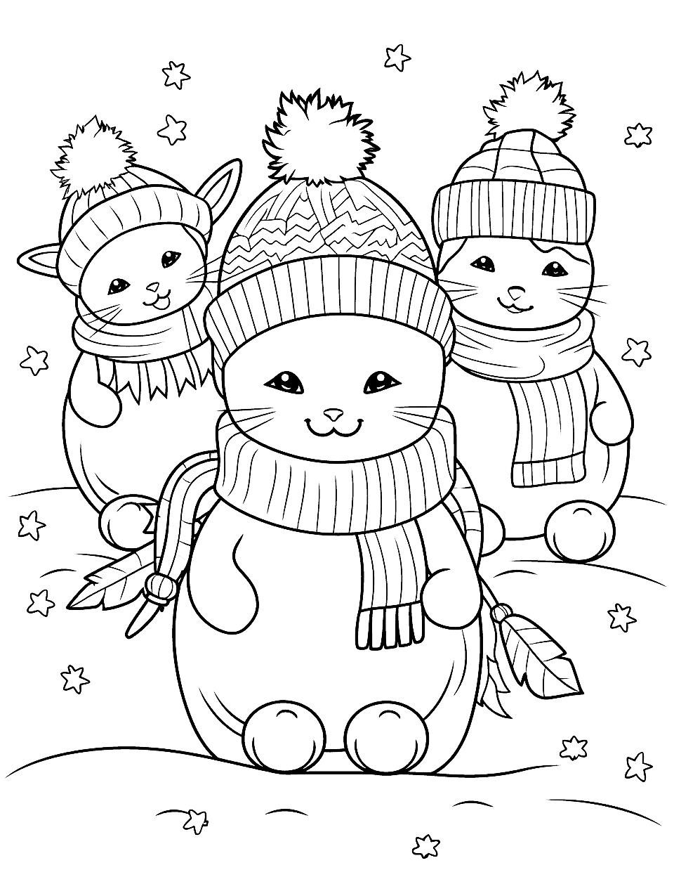 50 Winter Coloring Pages: Free Printable Sheets - Worksheets Library throughout Free Printable Winter Coloring Pages