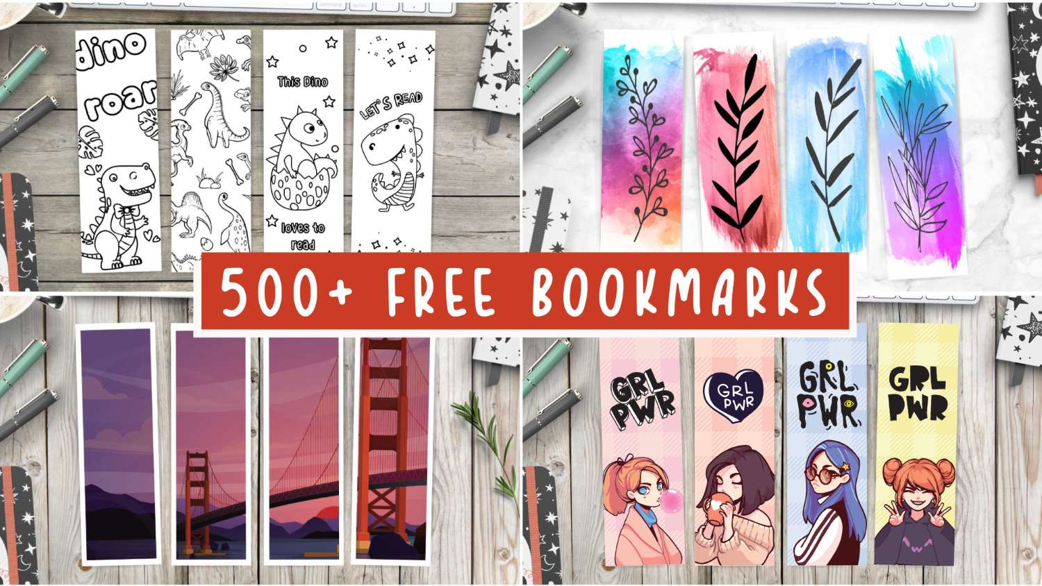 500 Free Printable Bookmarks + How To Personalize - World Of with regard to Free Printable Book Marks