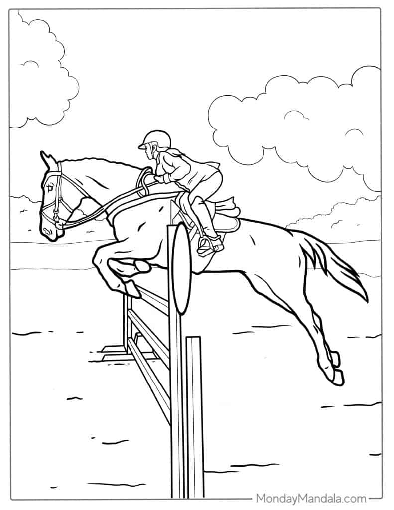 51 Horse Coloring Pages (Free Pdf Printables) intended for Free Printable Horse Coloring Pages