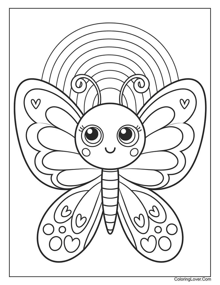54 Butterfly Coloring Pages (Free Printables For All Ages) pertaining to Butterfly Free Printable Coloring Pages