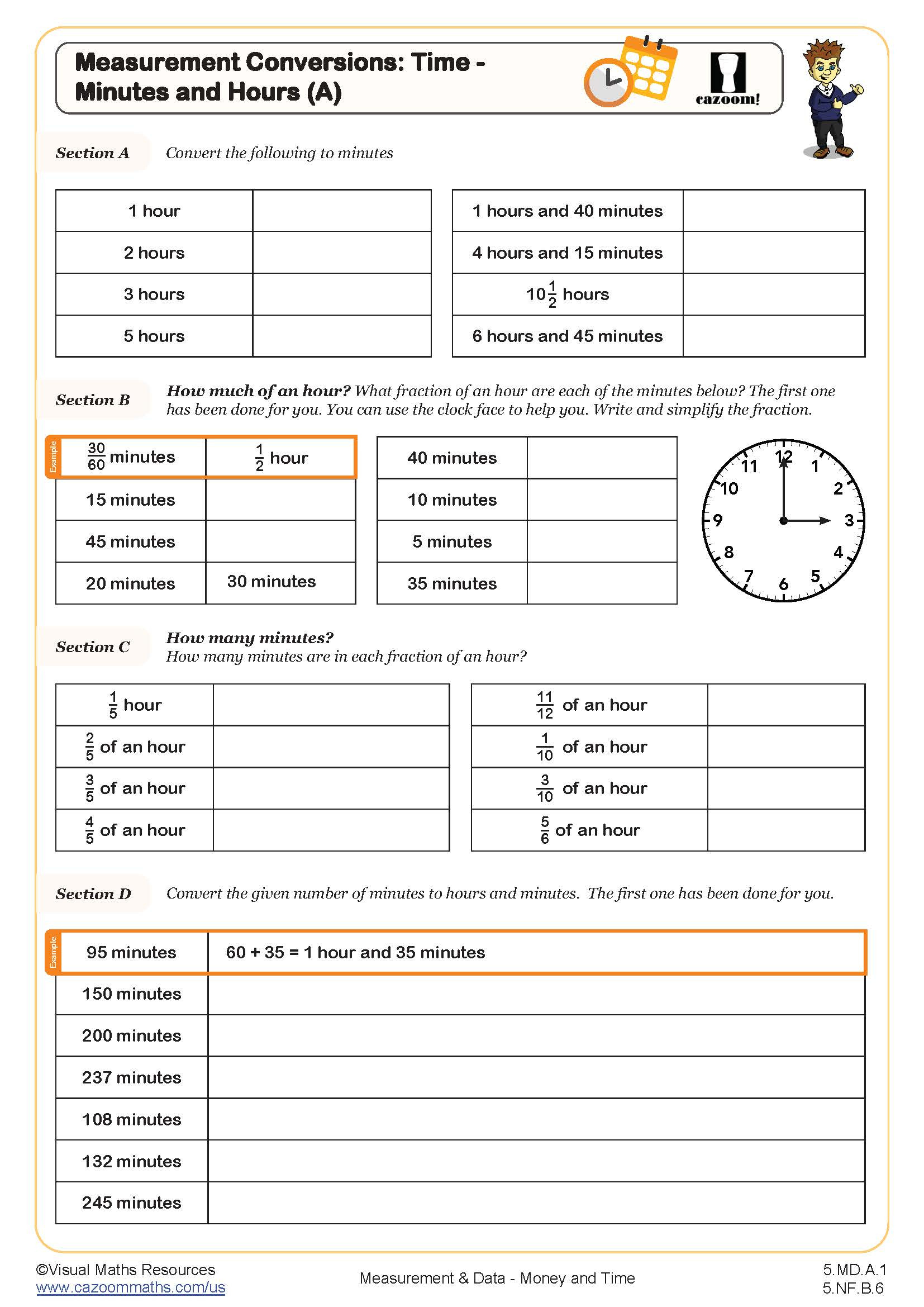 5Th Grade Math Worksheets Pdf | Printable Pdf Worksheets | Cazoom Math with Free Printable Worksheets For 5Th Grade