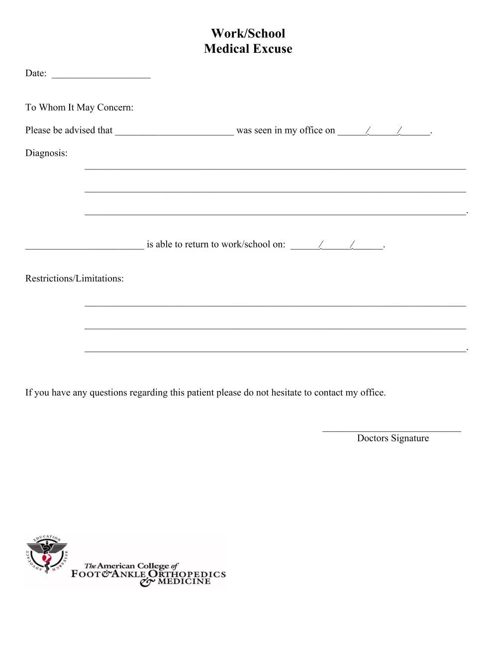6 Doctors Note For Work (Pdf Templates To Download) | [Official] Updf in Free Printable Doctors Note For Work Pdf