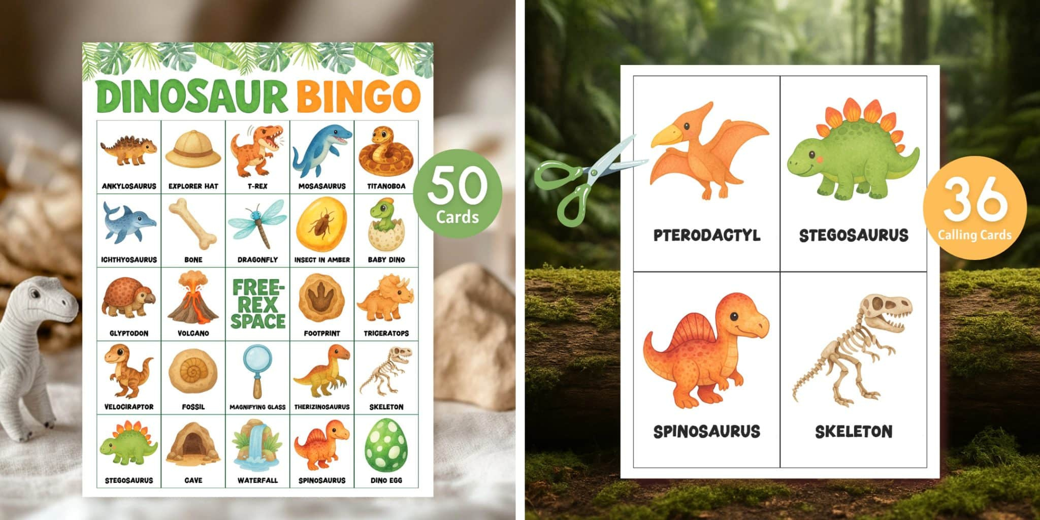6 Printable Bingo Games For Kids That Make Party Time Extra Fun with Dinosaur Bingo Printable Free