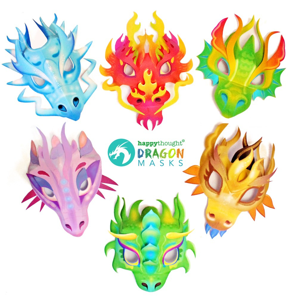 6 Printable Dragon Mask Templates regarding Dragon Mask Printable Free