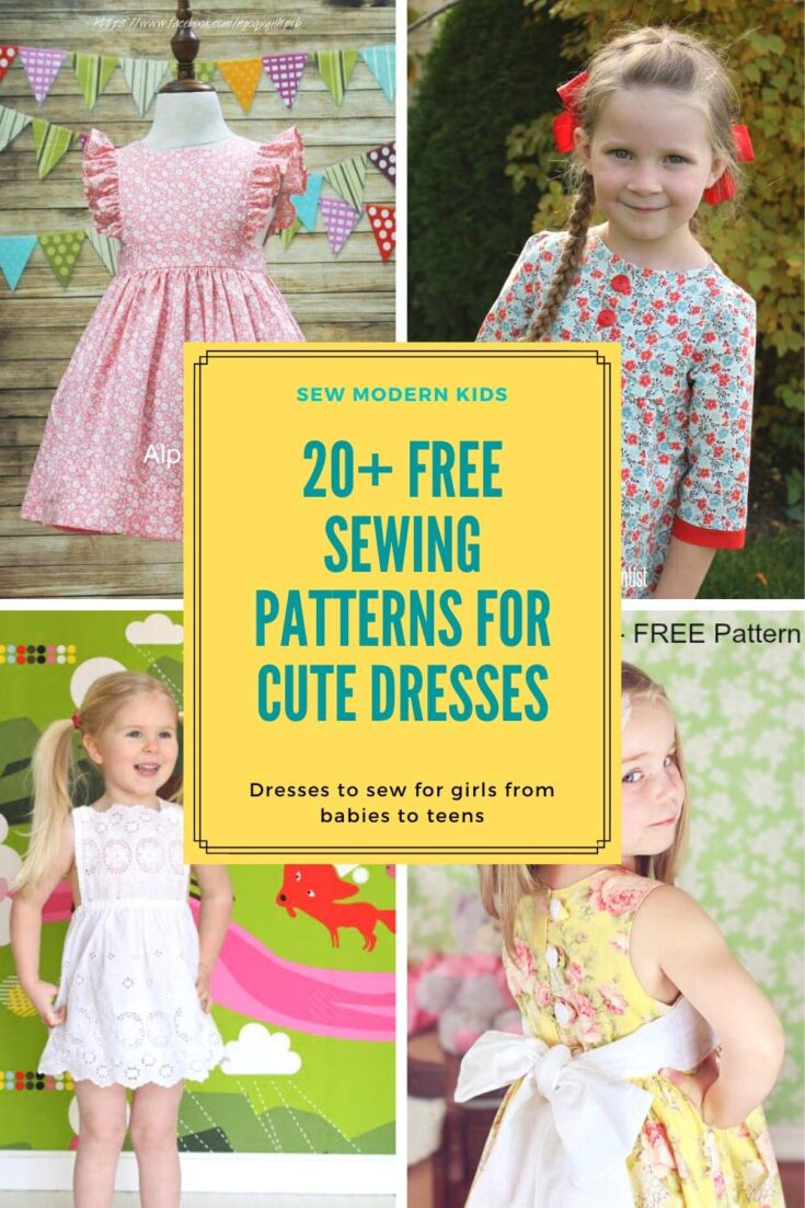 60+ Free Girls Dress Sewing Patterns - Sew Modern Kids regarding Free Printable Sewing Patterns For Kids