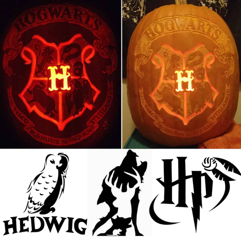 60 Free Harry Potter Pumpkin Stencils For An Amazing Halloween intended for Free Printable Harry Potter Pumpkin Carving Patterns