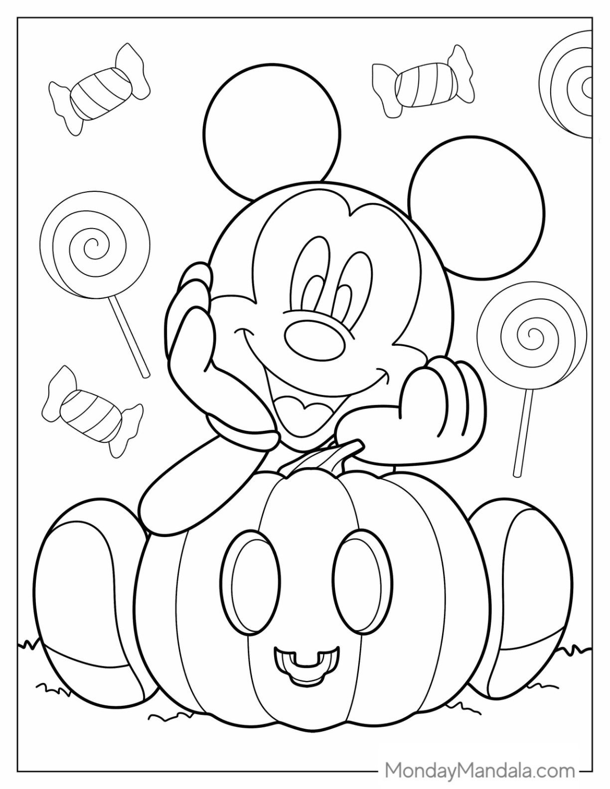 60 Pumpkin Coloring Pages (Free Pdf Printables) inside Free Halloween Pumpkin Printables