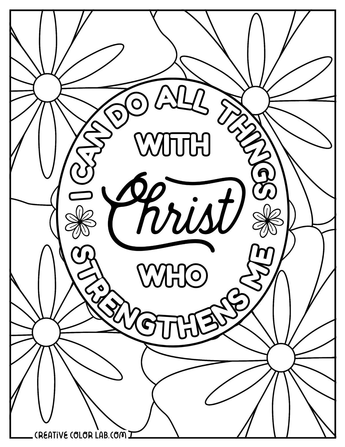 61 Bible Verse Coloring Pages | Free Printable Christian Quotes throughout Free Printable Christian Coloring Pages