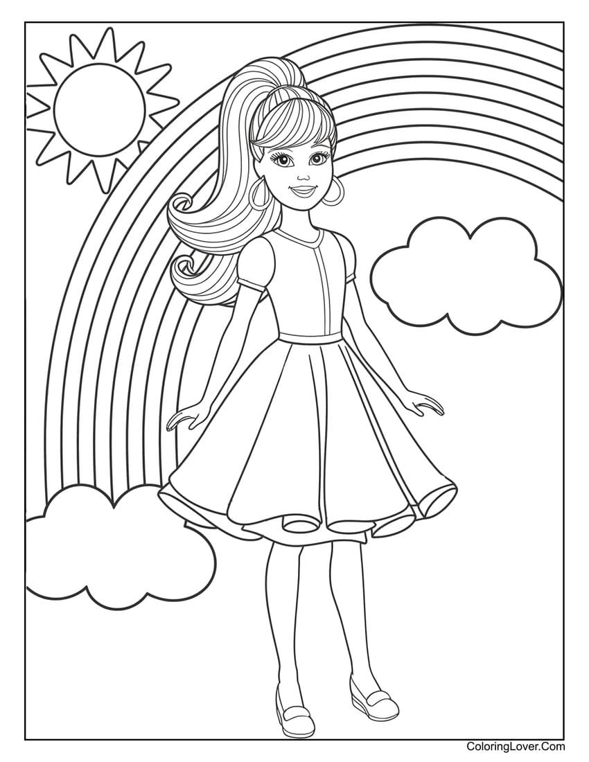 66 Barbie Coloring Pages (Free Printables For Girls) with Free Printable Barbie Coloring Pages