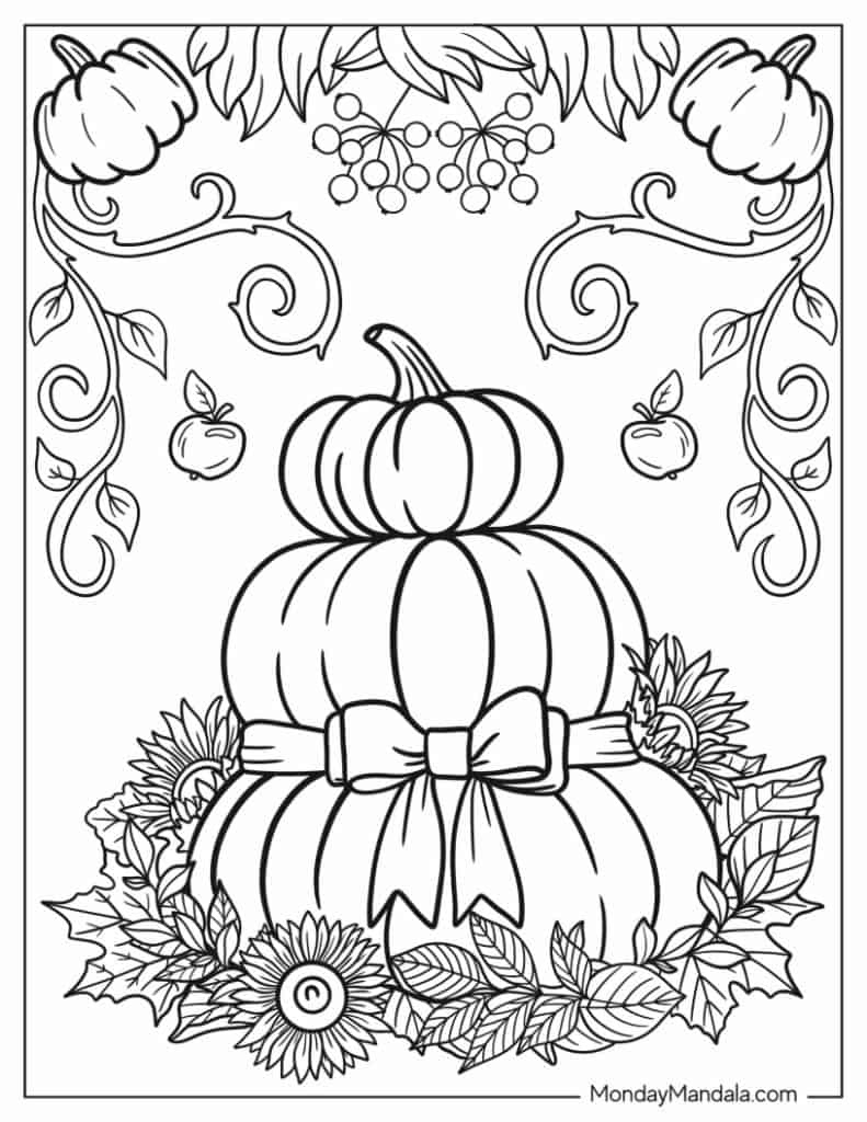 68 Autumn &Amp; Fall Coloring Pages (Free Pdf Printables for Fall Printable Coloring Pages Free