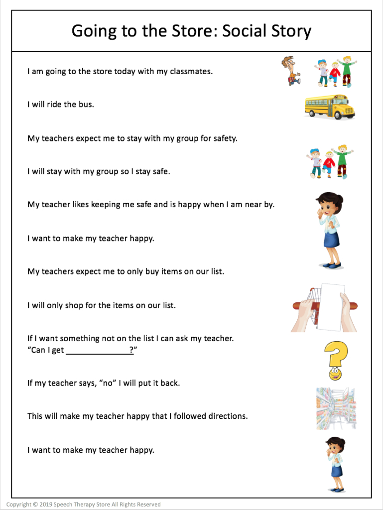 7+ Free Community Outings Printables Life Skills - Speech Therapy within Free Printable Library Skills Worksheets