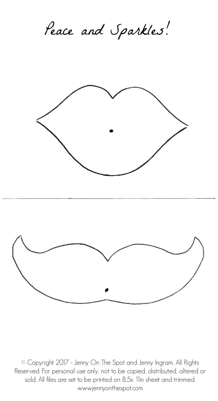 7 Lips Ideas | Lips, Lip Stencil, Mustache Template for Free Lip And Mustache Printables