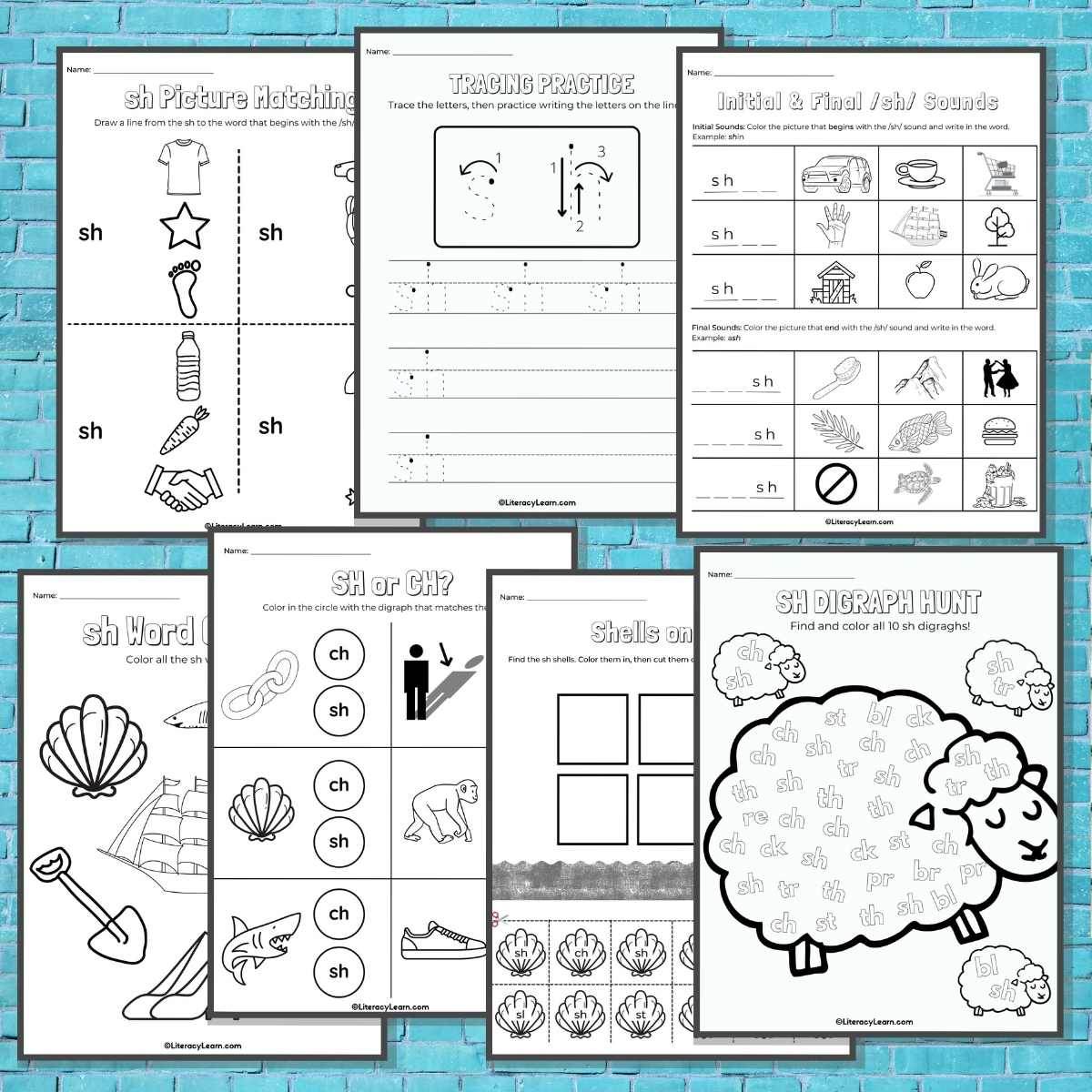 7 Sh Worksheets For Digraph Learning - Literacy Learn inside Sh Worksheets Free Printable