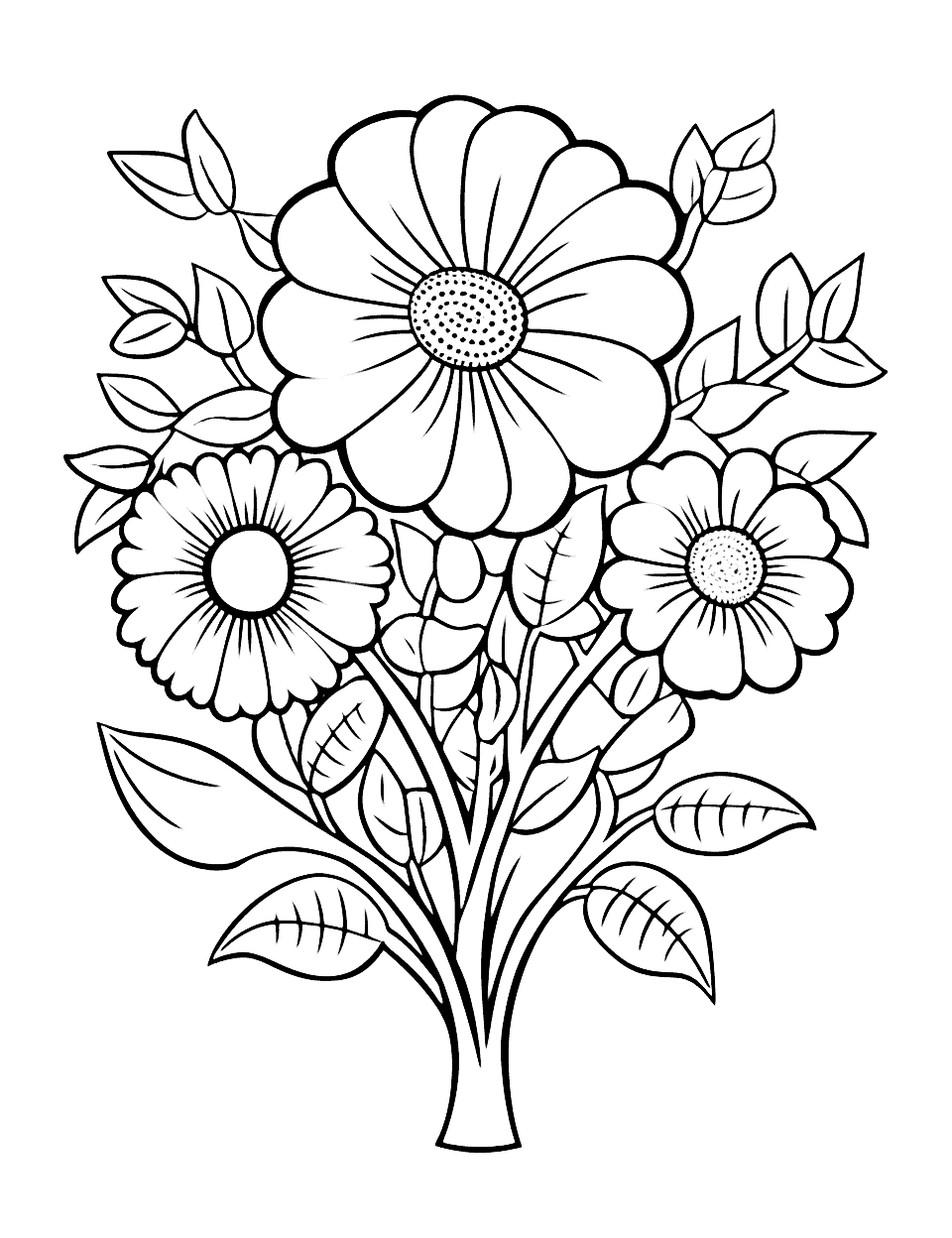 75 Flower Coloring Pages: Free Printable Sheets - Worksheets Library within Free Printable Pictures To Color